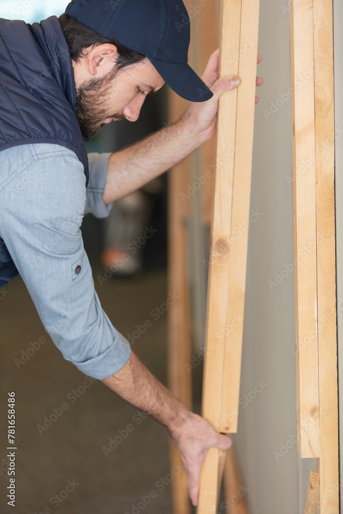 busy skilled masterful experienced confident bearded carpenter