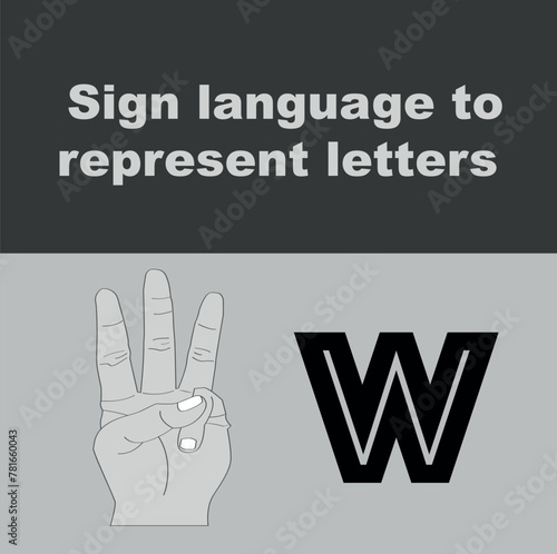 American Sign Language ASL alphabet hand signs isolated