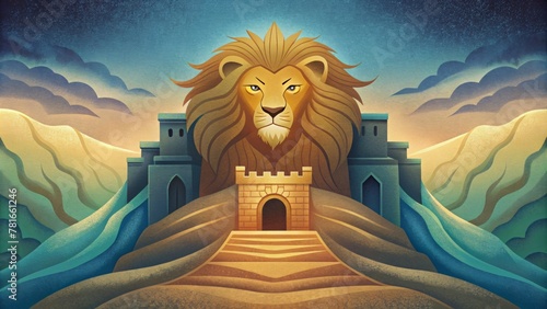 This stronghold is also a symbol of refuge and protection just like when Daniel was surrounded by the fierce lions his unwavering faith kept photo