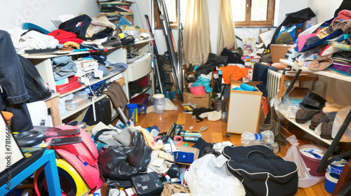 Hoarder's apartment full of old obsolete stuff © Kondor83