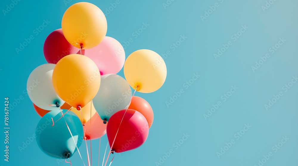 colorful balloons in the sky