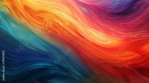 dynamic swirls of vibrant colors blending together on a canvas