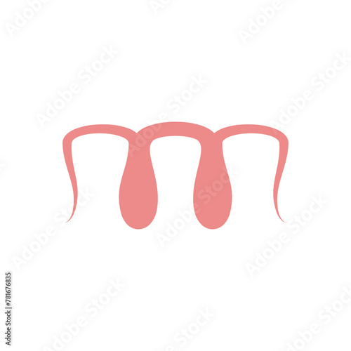 dentist teeth logo prosthetic icon vector