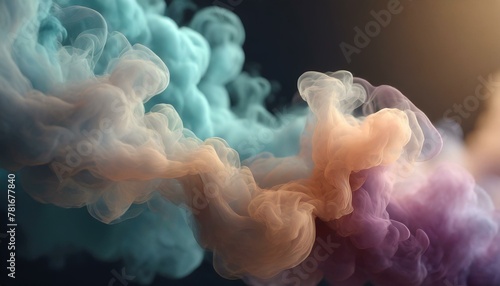 ai generative of hyper realistic of dominated by light blue, making this smoke very suitable for your work