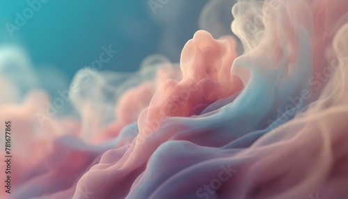 ai generative of hyper realistic of This pastel colored smoke is really beautiful and charming, the neat combination of various colors makes it look like a beautiful cloud in heaven photo