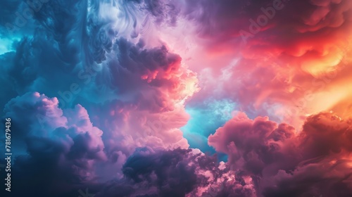 Storm clouds generative ai © Francheska