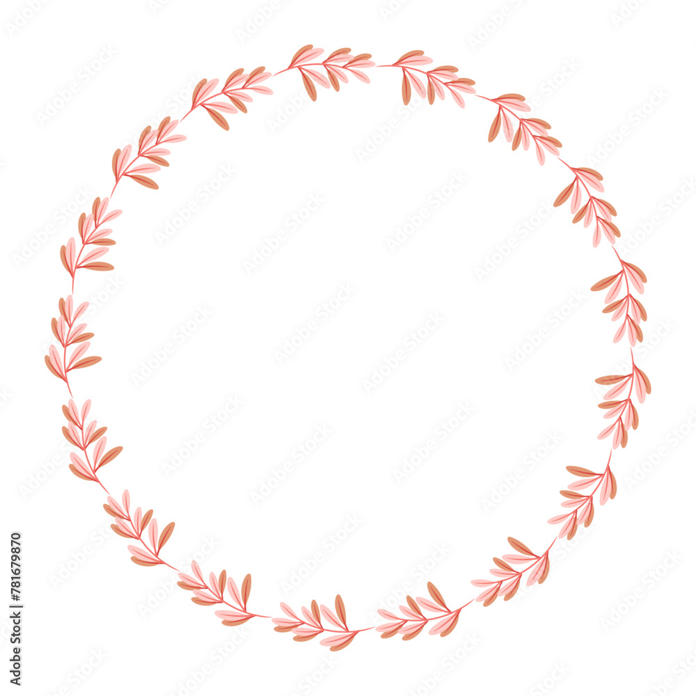 Vector hand drawn spring floral frame on white Vector hand drawn spring floral frame on white