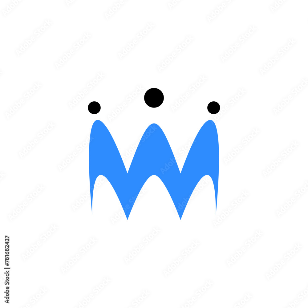 people teamwork crown shape logo icon vector people teamwork crown shape logo icon vector