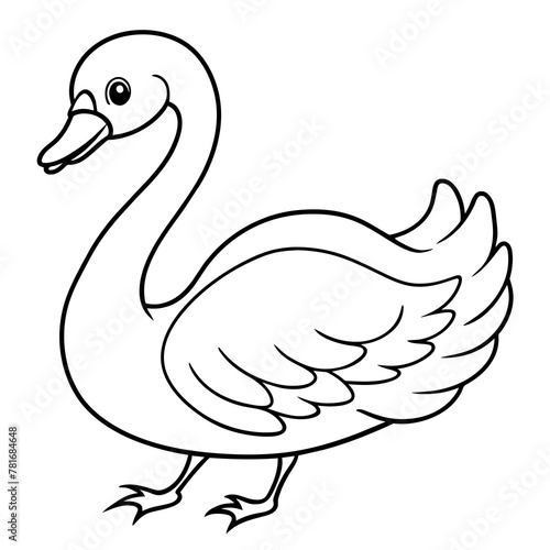 duck isolated on white