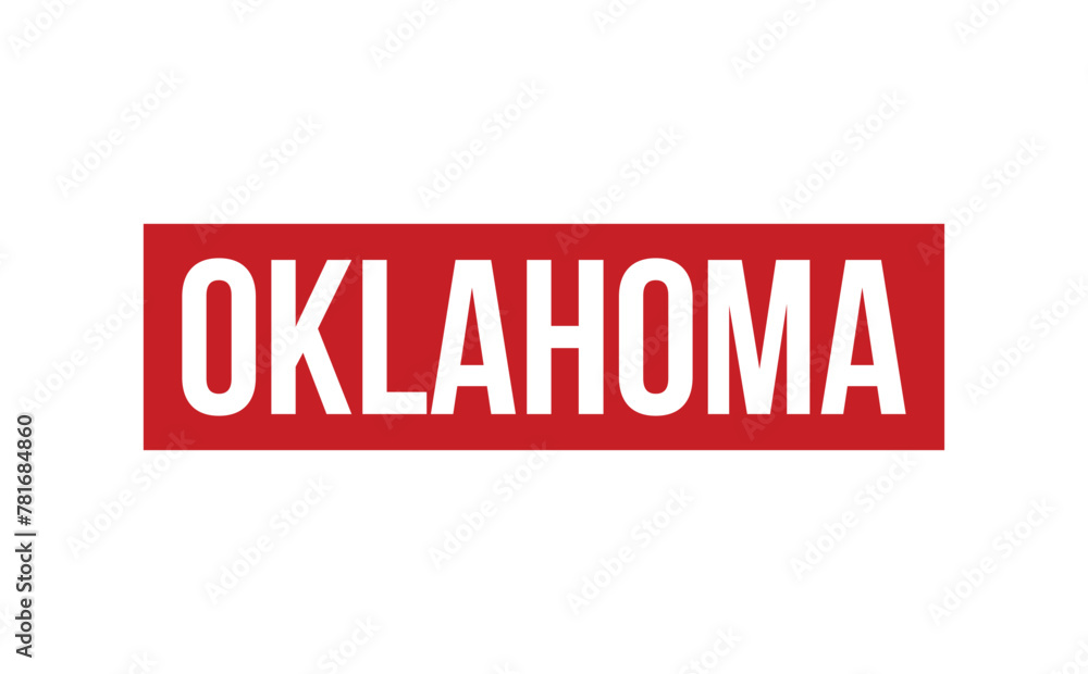 Oklahoma Rubber Stamp Seal Vector