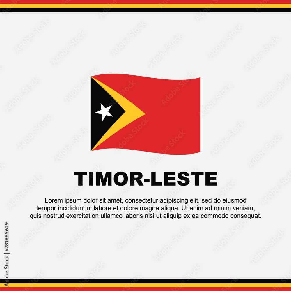 Timor Leste Flag Background Design Template. Timor Leste Independence Day Banner Social Media Post. Timor Leste Design Timor Leste Flag Background Design Template. Timor Leste Independence Day Banner Social Media Post. Timor Leste Design
