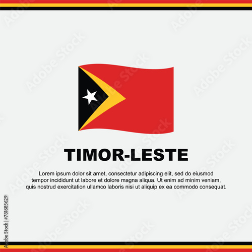 Free Download Timor Leste Flag Background Design Template. Timor Leste Independence Day Banner Social Media Post. Timor Leste Design - GFXLoad