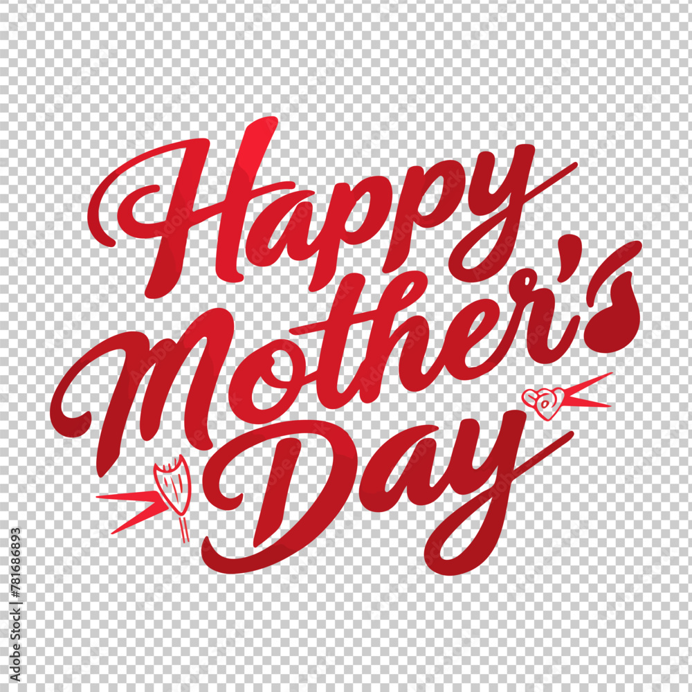 Vector Happy Mother's Day for logo, tshirt design,png Vector Happy Mother's Day for logo, tshirt design,png