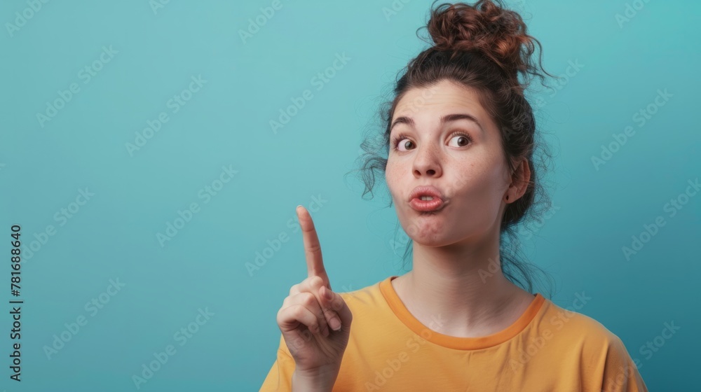 Student pointing at something generative ai Student pointing at something generative ai