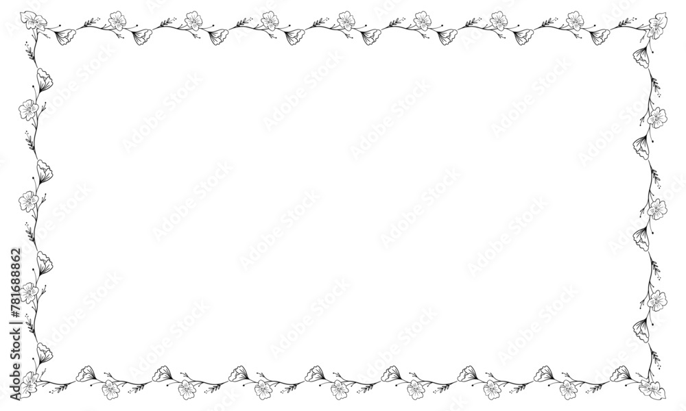 vector floral frame design template vector floral frame design template