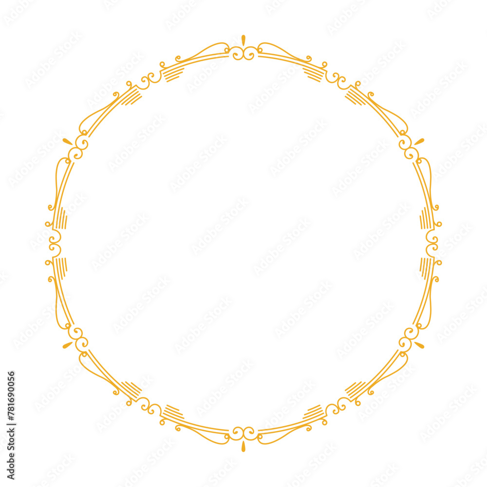 vector hand drawn ornamental frame on white background vector hand drawn ornamental frame on white background