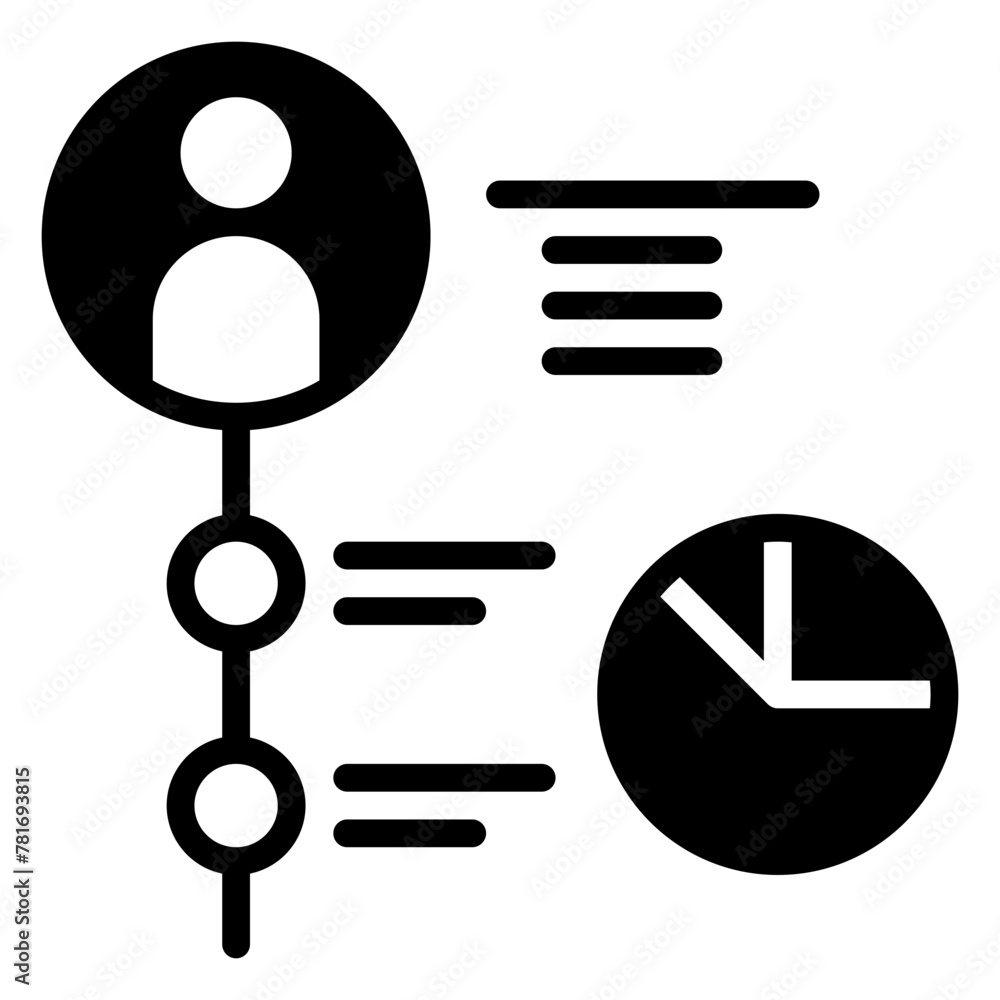Profile icon, glyph icon style Profile icon, glyph icon style
