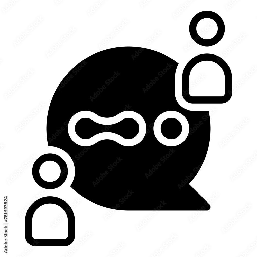 Communication icon, glyph icon style Communication icon, glyph icon style