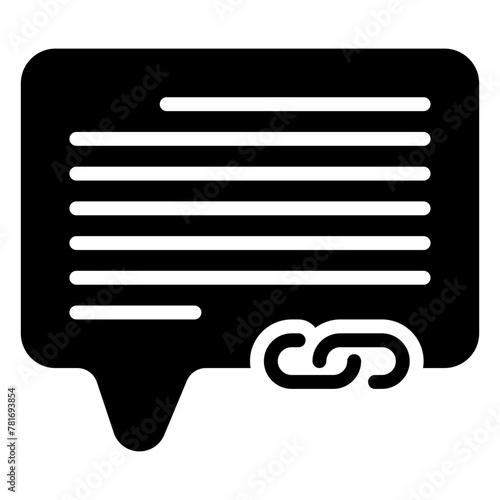 link icon, glyph icon style