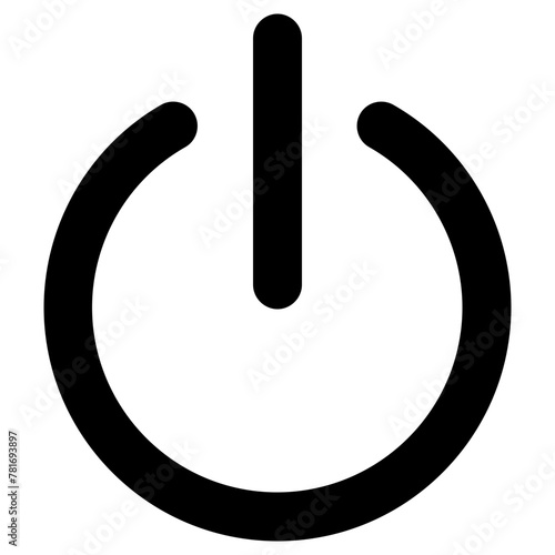 power icon, simple vector design