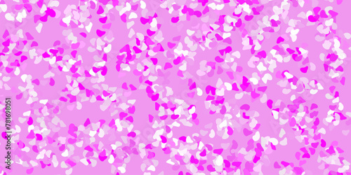 Light purple, pink vector pattern with abstract shapes. © Guskova