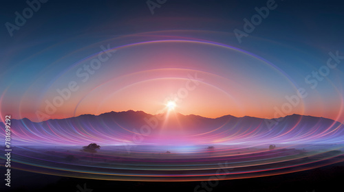 Digital abstract lens flare graphic poster web page ppt background