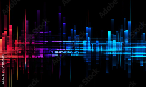 Contemporary Glitchcore Thin Digital Lines for Web Design