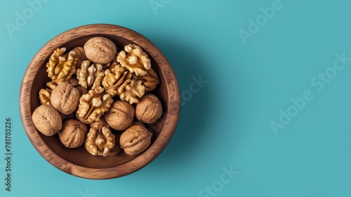 nuts seen from above generative ai © Francheska