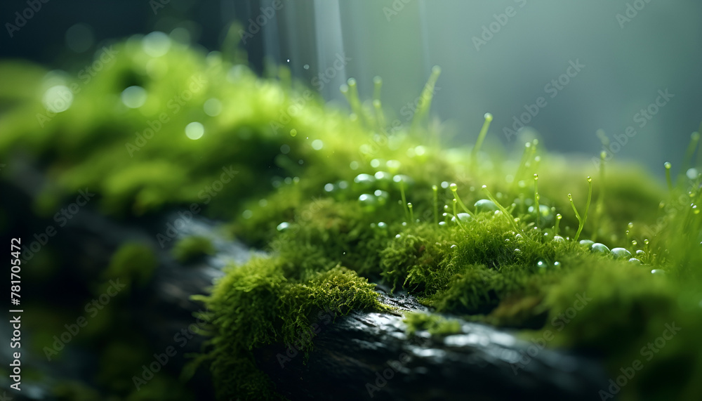 Green Moss Close Up Macro Photography Ultra Realistic Green Moss Close Up Macro Photography Ultra Realistic