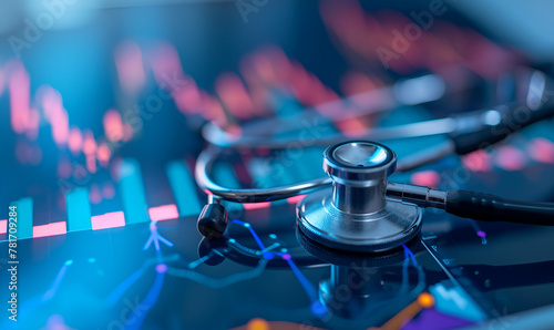 Healthcare Medical Wellness Sector with Stock Price Chart