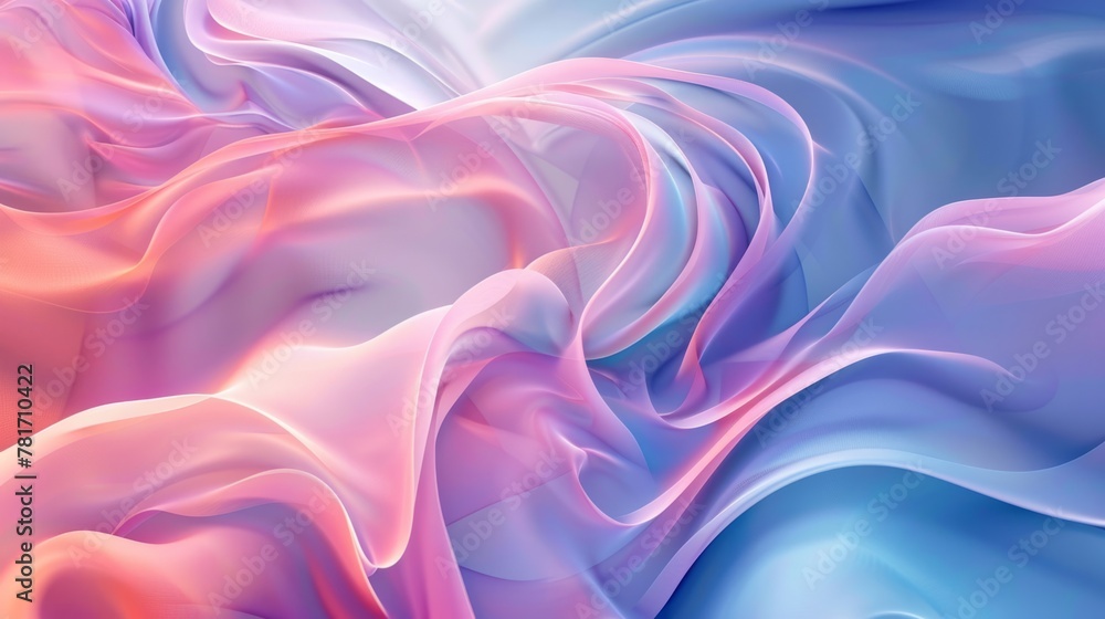 colorful abstract soft dynamic background illustration generative ai