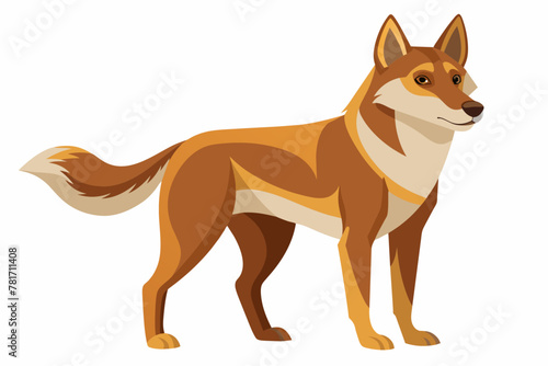 fox silhouette vector art illustration