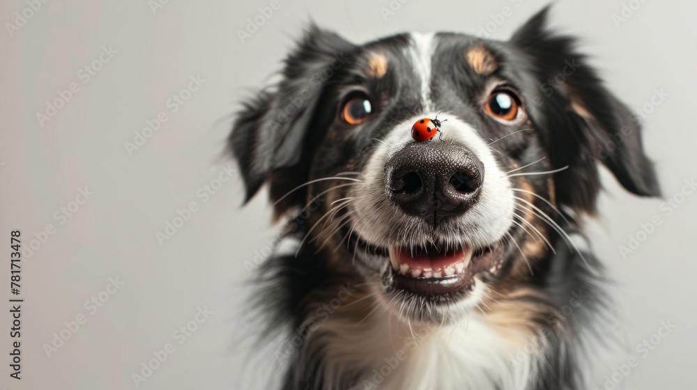 Fototapeta premium dog smiling generative ai