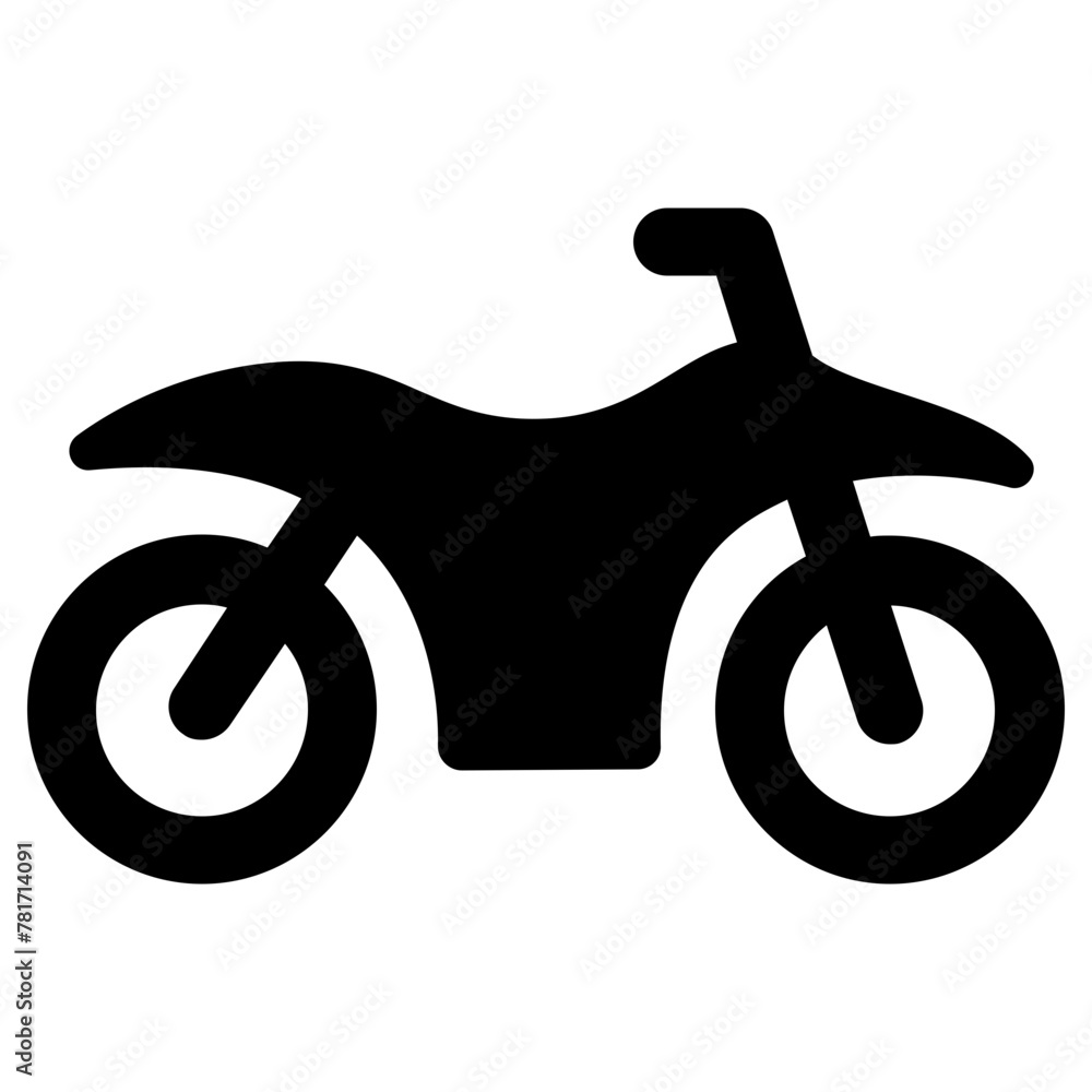 motorbike icon, simple vector design