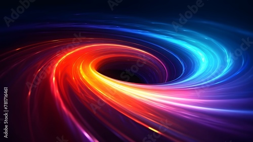 Energy vortex colorful, waves spiral cosmic, explosion swirls multicolor. Background digital abstract futuristic. For Design, Background, Cover, Poster, Banner, PPT, KV design, Wallpaper
