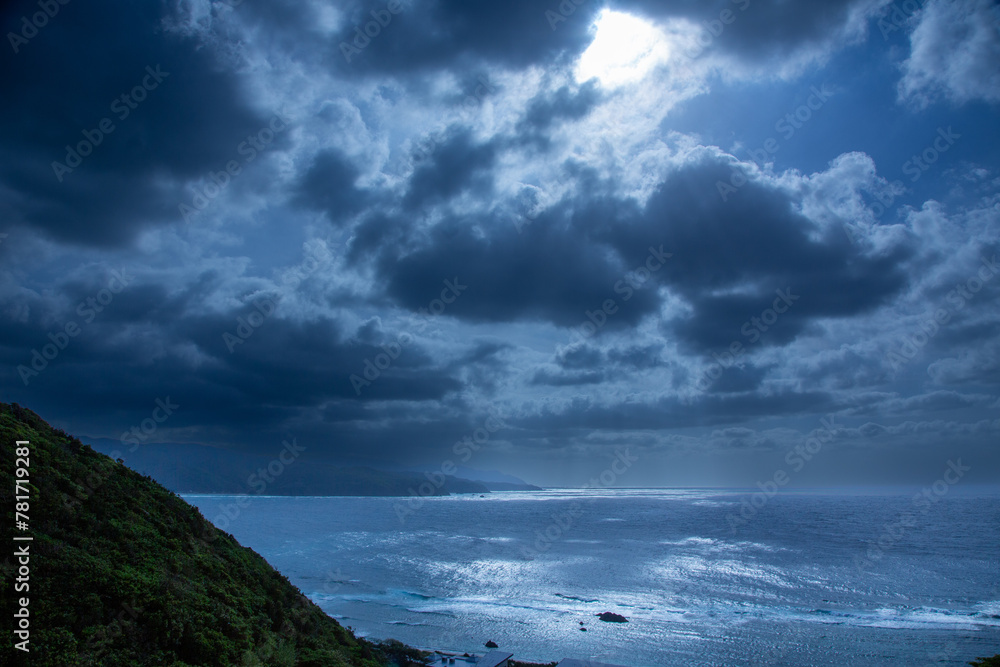 Obraz premium 奄美、海、波、自然