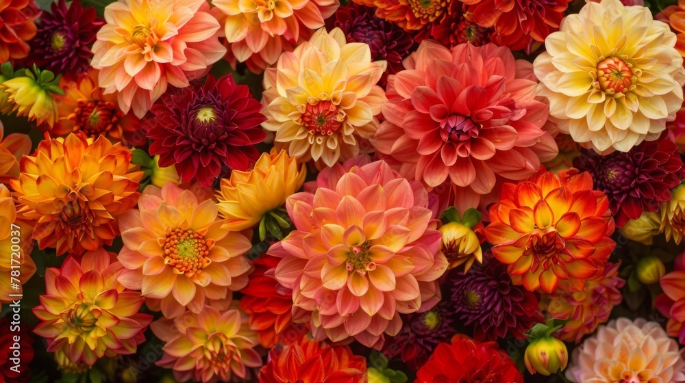 Natures fireworks fiery Dahlias put on a stunning show of colors Natures fireworks fiery Dahlias put on a stunning show of colors