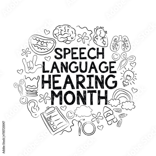 Speech language hearing month clip art, Speech Therapy,Speech PathologySpeech Language Therapist Slp Grad Student photo