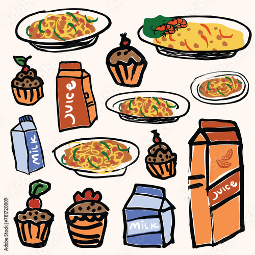 Vector set of Grocery Collection.eps