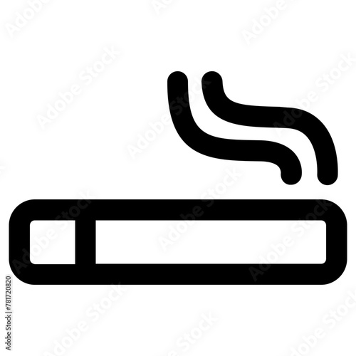 smoking icon, simple vector design