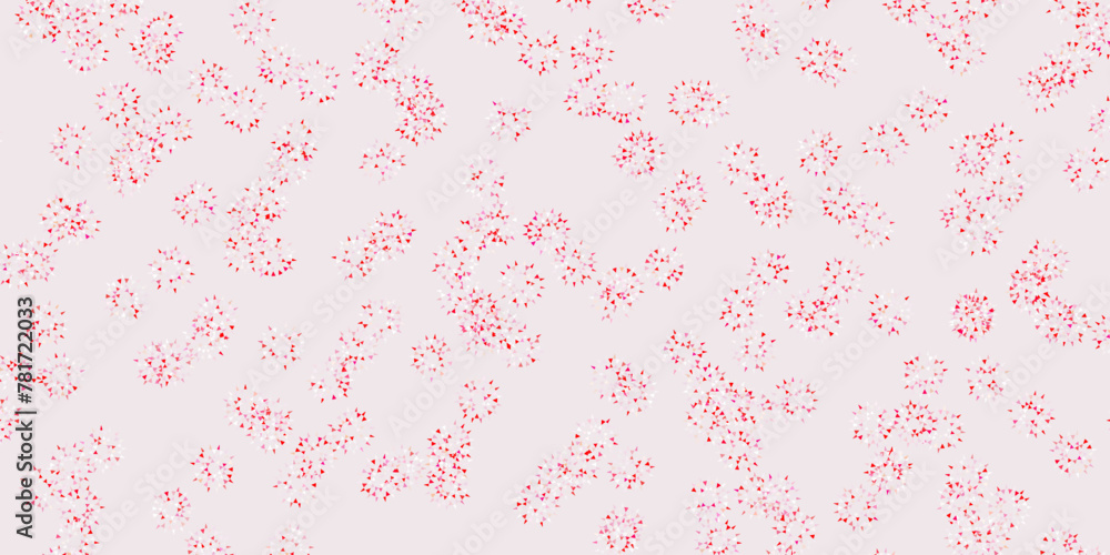 Light red vector natural artwork with flowers. Light red vector natural artwork with flowers.