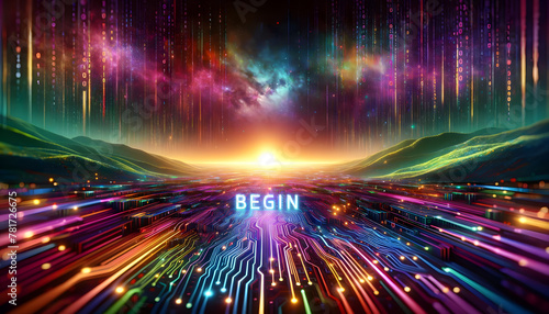 The concept of beginning consists of the word "BEGIN".
