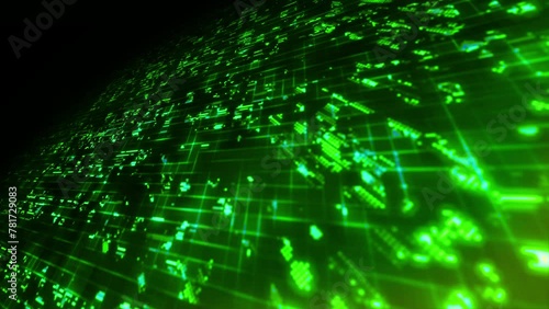 抽象的な、テクノロジー、ビッグデータの転送、データセット、ブロックチェーン、サーバー、などのイメージ背景　

