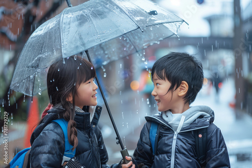 雨の中のふたり