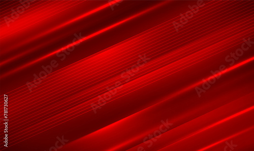 Technology futuristic background red striped lines with light effect for ecommerce signs retail shopping, advertisement business, ads marketing, backdrops, landing pages, webs, banner. Premium Vector