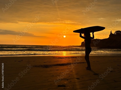 Sunset on the beach montañita ecuador 2 © cesar