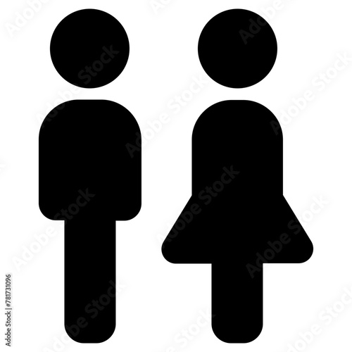 gender icon, simple vector design photo