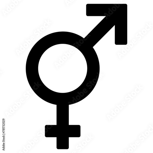 gender icon, simple vector design