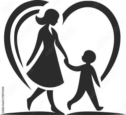 mother and baby logo