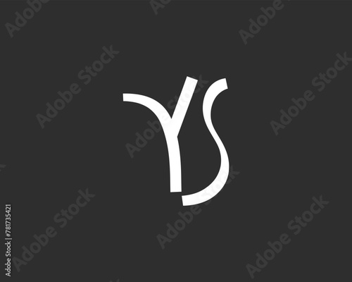 creative letter YS logo design template